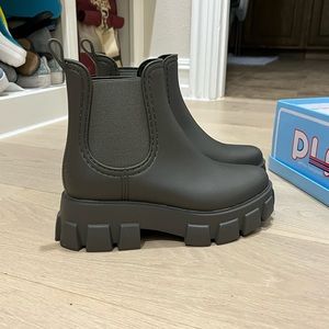 Jeffery Campbell Platform Lug Sole Rain Boot